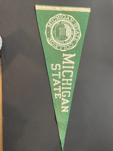 1970’s Vintage Michigan State University Spartans Pennant 11x29 Cover