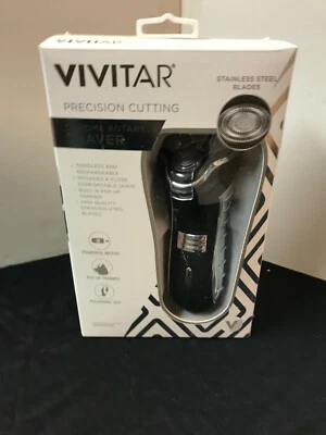 Afeitadora facial Vivitar cromada giratoria para hombre en caja Foto 1 de 4