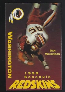 Calendario de bolsillo de los Washington Redskins Commanders 1999 - Modelo Dan Wilkinson - Imagen 1 de 1