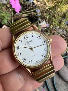 Vintage Quartex Unisex Quartz Watch. Swiss Parts. Assembled in Hong Kong. Works - Picture 1 of 7