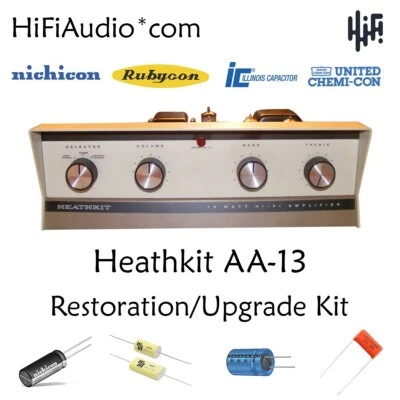 Heathkit AA-13 amp restoration kit upgrade recap capacitor rebuild repair - Image 1 of 4