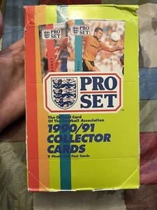 Sealed Box, 48 Packs Pro Set 1990-91 Football Association Soccer Collector Cards - Picture 1 of 6