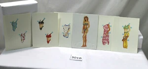 VINTAGE 1980'S MINI CREATIVE CHILD GAME 3 1/4" PAPER DOLL & 5 OUTFITS #B2934 - Picture 1 of 4
