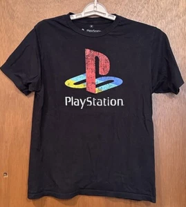 Camiseta Sony PlayStation Para Hombre Talla Mediana M Ripple Junction Negra Marca - Imagen 1 de 3