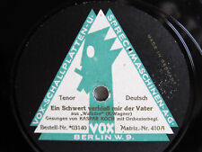 78rpm KASPAR KOCH sings WAGNER WALKURE - Acoustic German VOX
