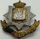 British Military Issue East Surry Regiment &#39;We Serve&#39; Cap Badge