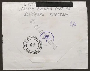 WWII - Lettera da prigioniero italiano - Campo N. 5 Sud Rhodesia - Giugno 1943 - Foto 1 di 3