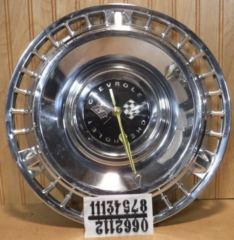 1961 Chevrolet Corvette Impala Belair Biscayne 14" Hubcap Clock Cover
