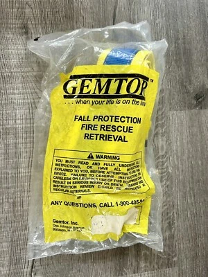 GEMTOR 646-2 NYS FIREFIGHTER Escape Harness Sealed Fast Free Shipping - Image 1 of 4