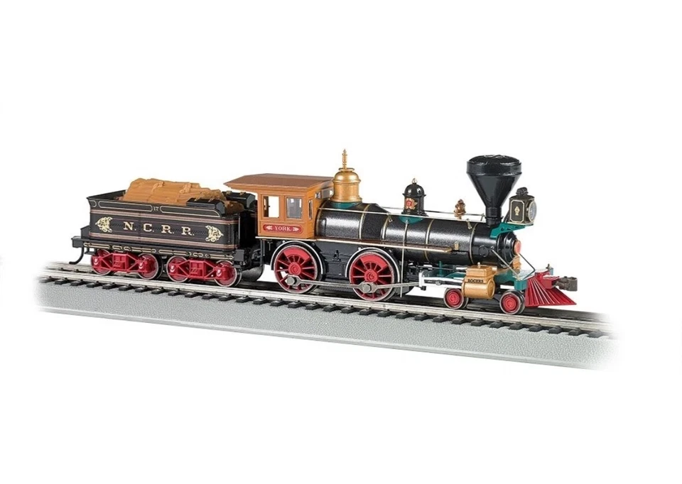 Bachmann HO Scale 4-4-0 American with Wood Load NCRR "The York" DCC/SOUND - Image 1 of 4