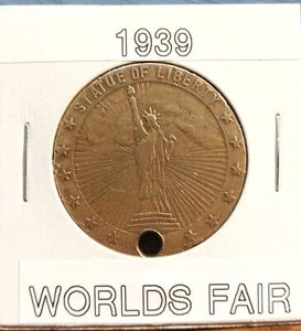 original 1939 World Fair Jubilee Liberty - Washington Token - Bild 1 von 4