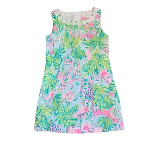 Lilly Pulitzer Classic Shift Dress Round Neck Multicolor Sleeveless Girls Size 6 - Picture 1 of 6