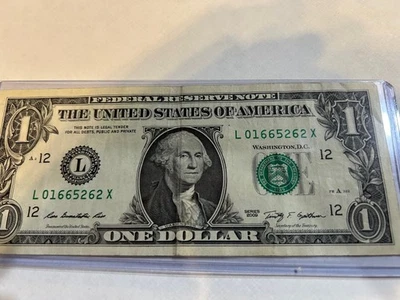 X Note 2019 Very Rare-L 01665262 X Collectable-Rare-Unique - Image 1 of 2