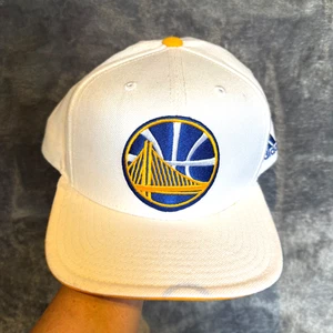 Golden State Warriors Hat White Cap - White Wool Blend Basketball Fan - Picture 1 of 8