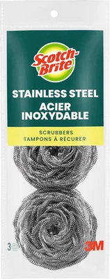 Скрубберы из нержавеющей стали, чистящие прокладки для очистки жестких запеченных грязей, Met - Изображение 1 из 4