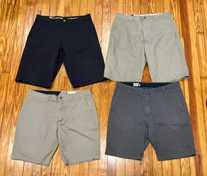Lot Of 4 Men's Volcom VMONTY Chino Shorts Size 36 - Picture 1 of 3