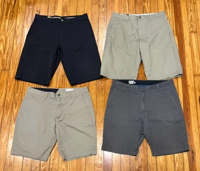 Lot Of 4 Men's Volcom VMONTY Chino Shorts Size 36 - Image 1 of 3