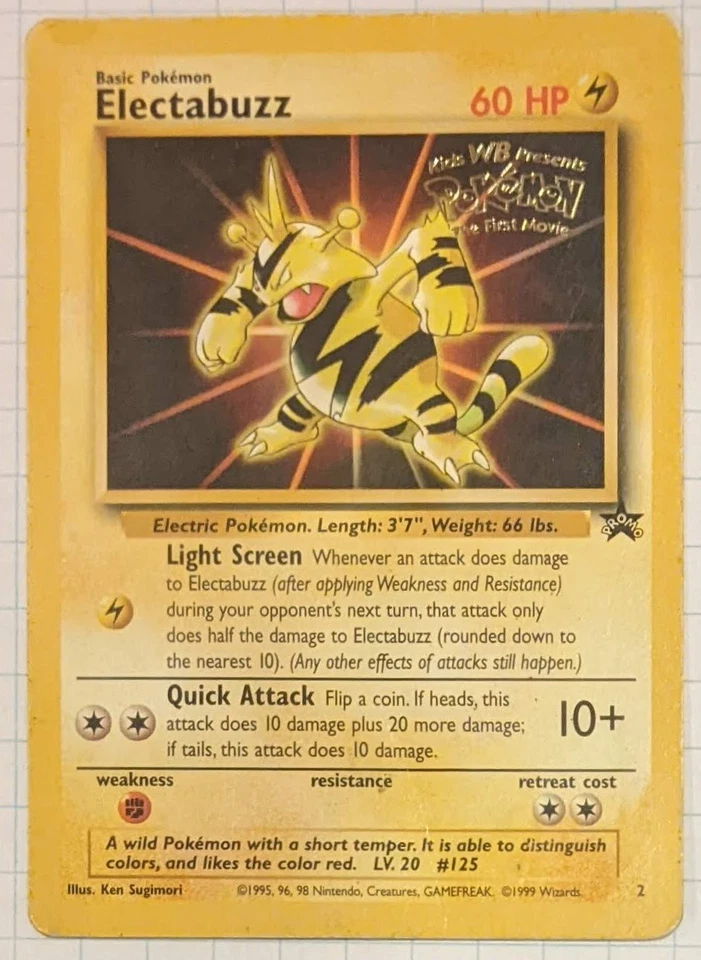 Pokémon Electabuzz 2/53 HP Movie Promo WoTC Promo - Image 1 of 4