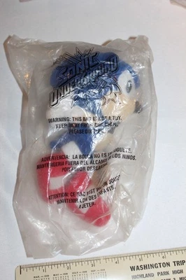 Peluche de 7" Denny’s Sonic The Hedgehog Underground relleno de colección sellado con etiqueta 2000 Foto 1 de 4