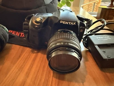 Pentax DSLR -  Bodies, Lenses, Flash, and Case - Image 1 of 4