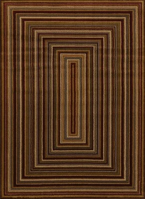 Многоцветный полосатый небольшой ковер United Weavers 750-03075 — апрель 5 футов 3 дюйма x 7 футов 2 дюйма - Изображение 1 из 4