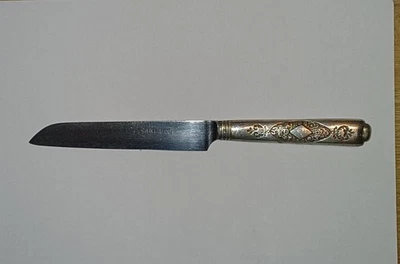 Vintage Obstmesser? Florales Muster Carl Hock - Bild 1 von 4