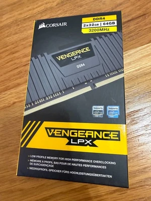 Corsair Vengeance LPX 64GB (2x32GB) DDR4 DRAM 3200MHz CL16 - Image 1 of 4