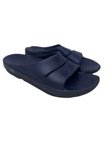 Oofos Womens Shoes Size 45 US 12 Blue Rubber Slip On Slides Comfort Sandals - Picture 1 of 7