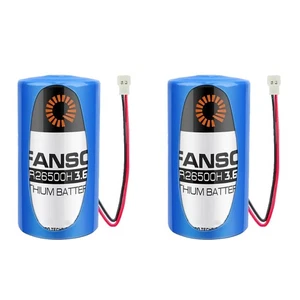 Batería 2PCS ER26500H 3.6V 9000mAh No Recargable con Enchufe para PLC Industrial - Imagen 1 de 4