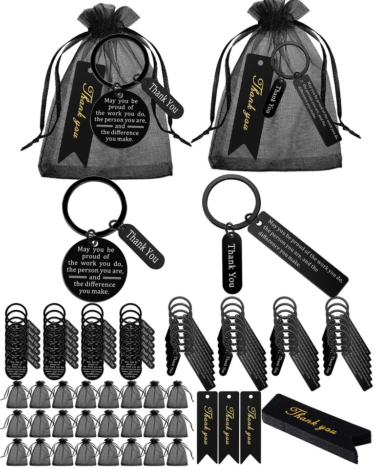 150 Pcs Employee Thank You Gifts Bulk Appreciation Gift Keychain for Coworker... - Image 1 of 4