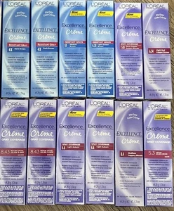 10 Assorted Pack L'OREAL Excellence Creme Permanent 1.74 oz New With Repeats - Picture 1 of 3