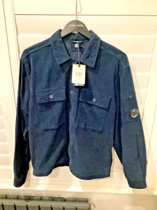 Brand New CP Company Corduroy Royal Blue Overshirt Jacket Medium - Picture 1 of 4