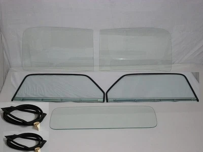 Conjunto de juntas traseras transparentes de vidrio para camioneta Chevy GMC 1947-1950 2 piezas Foto 1 de 4