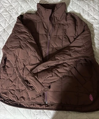 Free People Pippa 夹克苦巧克力,尺寸 L — 第 1/4 张图片