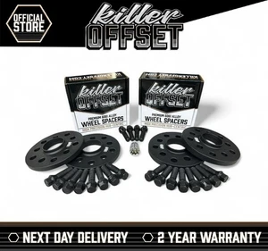 Espaciadores de rueda Killer pernos y cerraduras 10 mm 12 mm 5x112 66,6 BMW Serie 3 G20 G21 G28 - Imagen 1 de 5