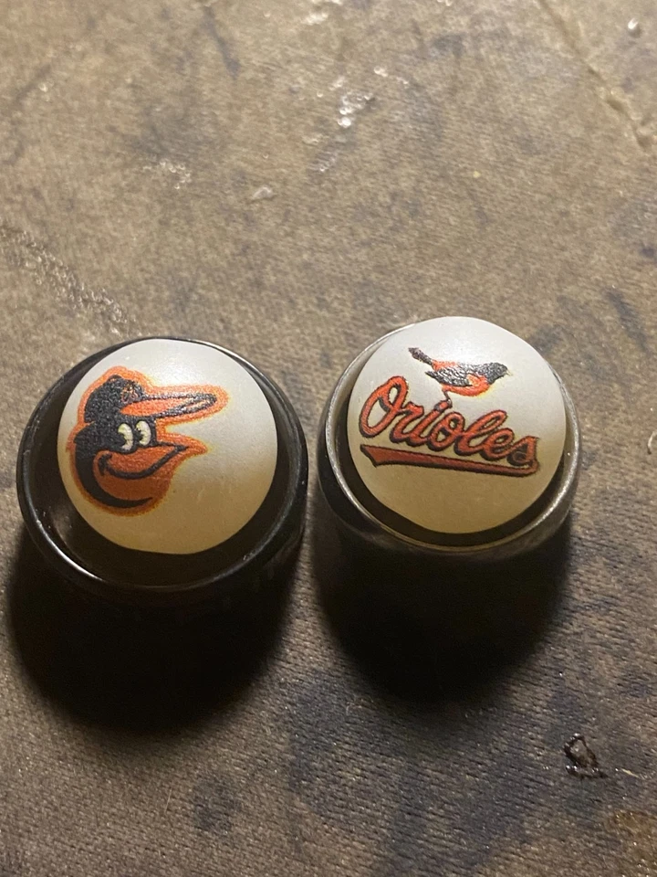 Baltimore Orioles 16mm Acrylic Beads for Jewelry Making DIY Pen Keychain 1 pc - Image 1 of 1