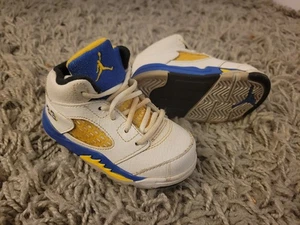 Vintage 2013 Jordan 5 Warriors Baby Toddler Kids Size 5c - Picture 1 of 9