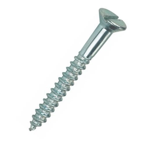 HYFIVE No. 6, 8, 10, 12, 14 Stainless Steel & Wood Slotted Screws with Countersunk Head
