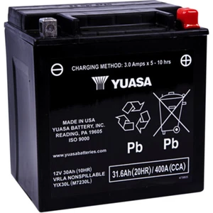 Yuasa Factory-Activated Maintenance-Free AGM Battery (YIX30L) YUAM7230L - Picture 1 of 1