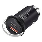 Car Charger Electronic Mini Thumb-sized Body PD+QC3.0 Safe Charging 20V-2.25A