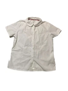 French Toast Girls Button Up White Collared Shirt Sz 14 - Picture 1 of 5