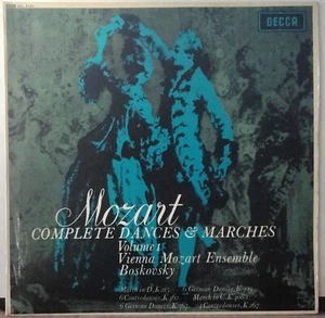DECCA SXL 6131 ED 1 UK MOZART BOSKOVSKY COMPLETE DANCES & MARCHES VOLUME 1 1964 - Picture 1 of 3
