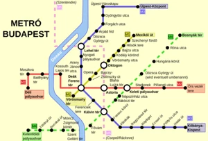 Budapest Hungary Metro System Subway Diagram Map Train Rail Railroad PICK SIZE - Picture 1 of 1