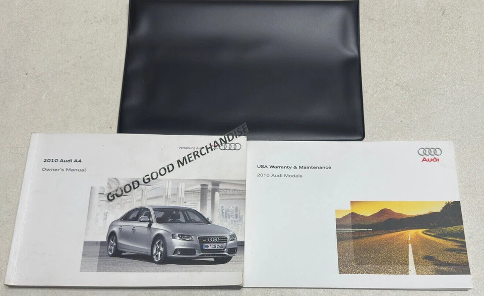 AUDI A4 A 2010 4 propietarios manual guía de usuario V6 3,2 L i4 2,0 L 1,8 L turboalimentado aire acondicionado Foto 1 de 1