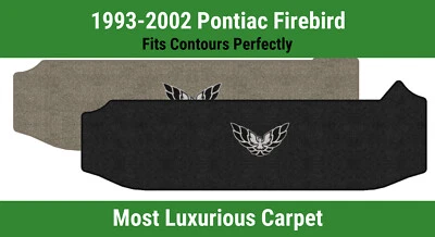 Alfombra de cubierta pequeña Lloyd Luxe para '93-02 Firebird con Firebird Bird negro/plateado 1 Foto 1 de 4