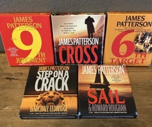 Lot 5 James Patterson Audiobook CD Step on a Crack Cross 6th Target Sail 9th - Bild 1 von 12