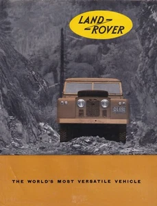 LAND ROVER THE WORLD'S MOST VERSATILE VEHICLE BROCHURE, PUBLICATION No.603/B. - Picture 1 of 8