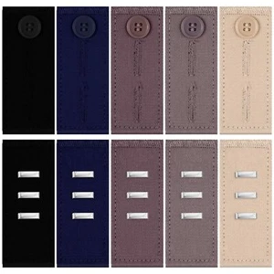 Waistband Extenders 10 Pieces Waist Button Extenders for Jeans Elastic Pregna... - Picture 1 of 7