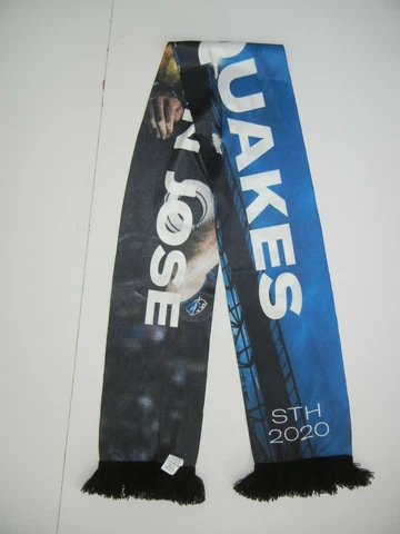 SAN JOSE SJ EARTHQUAKES Season Ticket Holder 2020 MLS SOCCER SCARF Team Fan Gear Cover