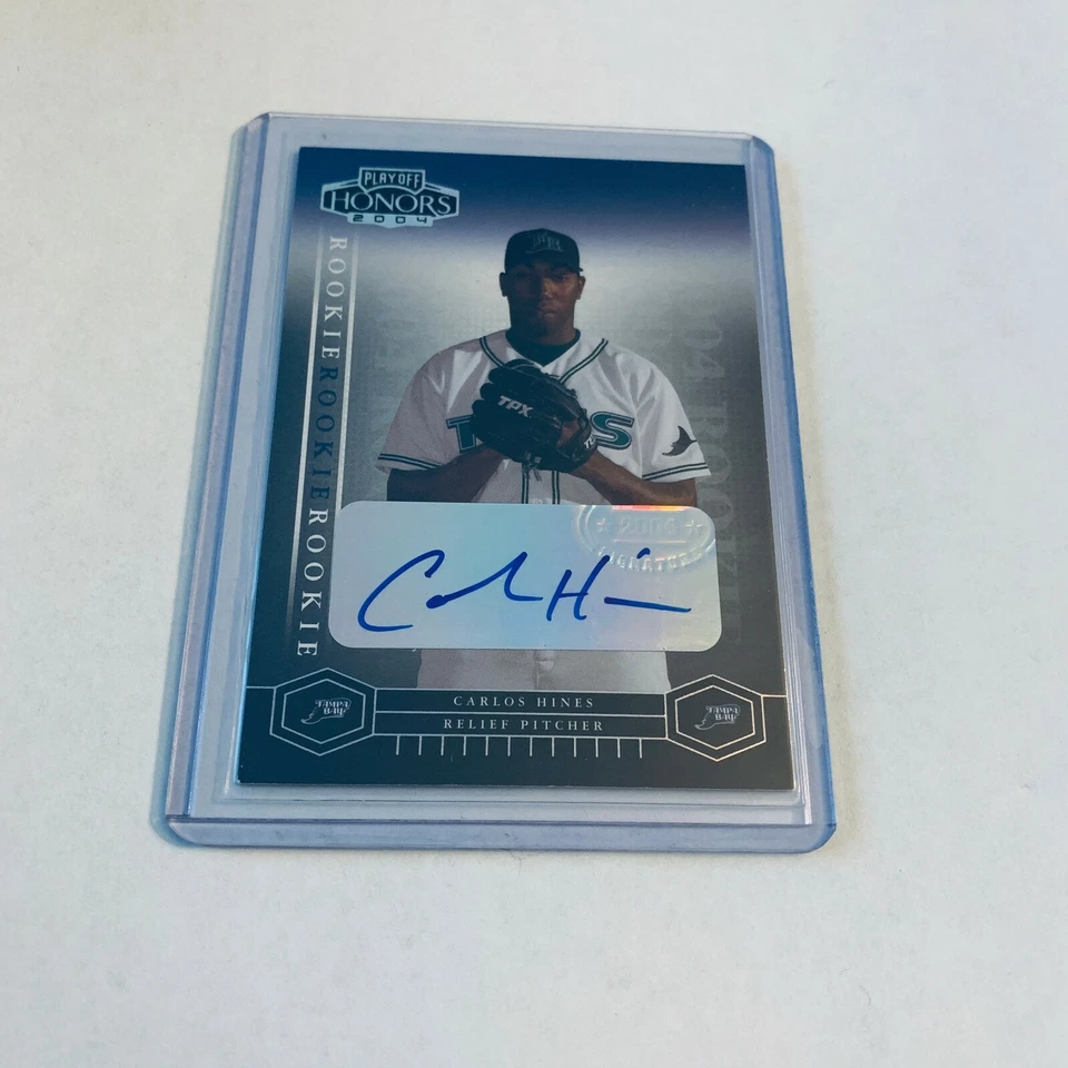 F81994  2004 Playoff Honors #247 Carlos Hines AUTO RAYS /800 RC - Image 1 of 1